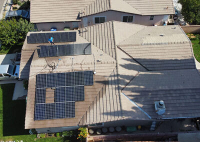 completed solar panel project