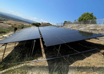 completed solar panel project