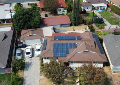 completed solar panel project